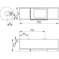 Kaminofen Jydepejsen Cozy Classic High - 6 kW