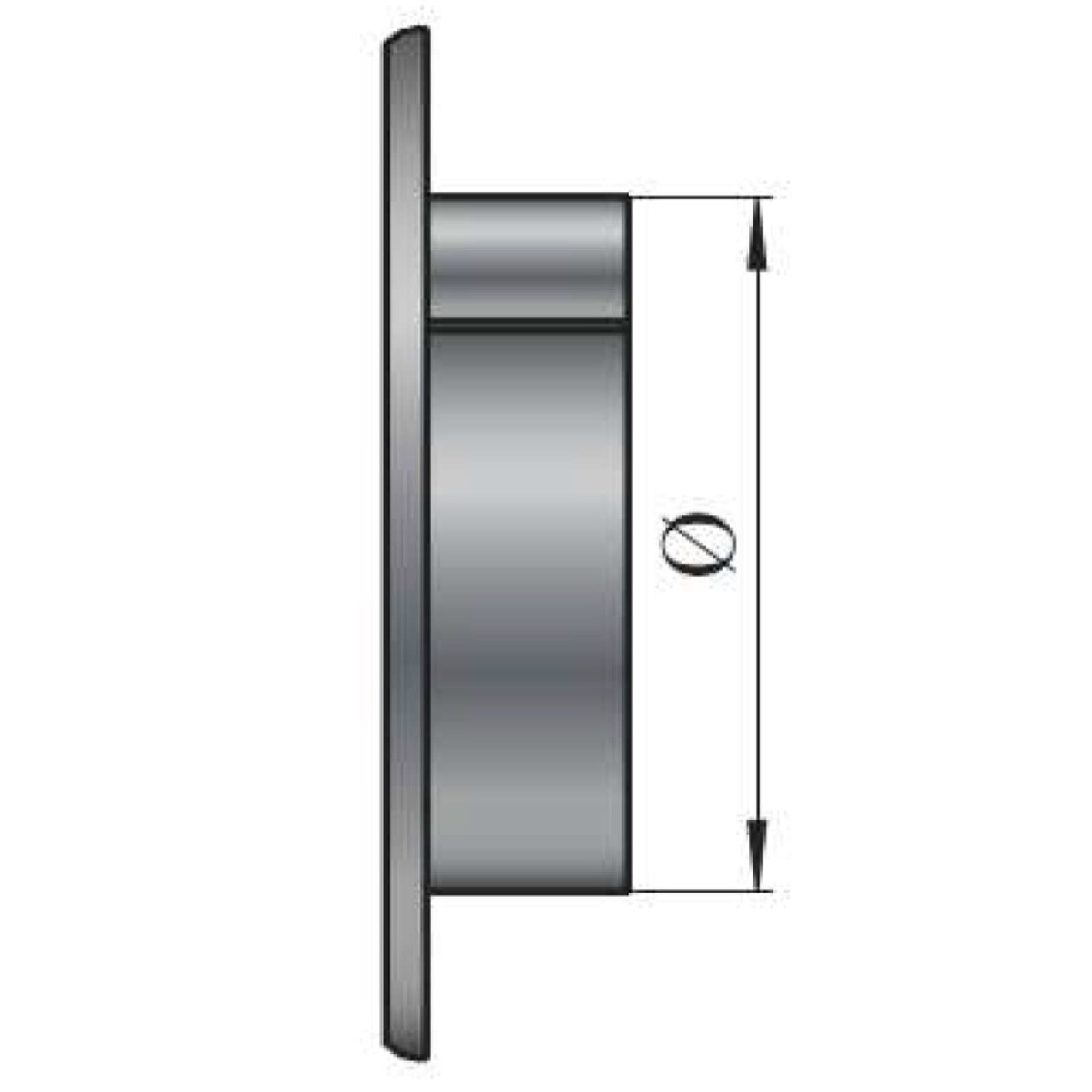 Blinddeckel für DWF für Ø 160mm - schwarz