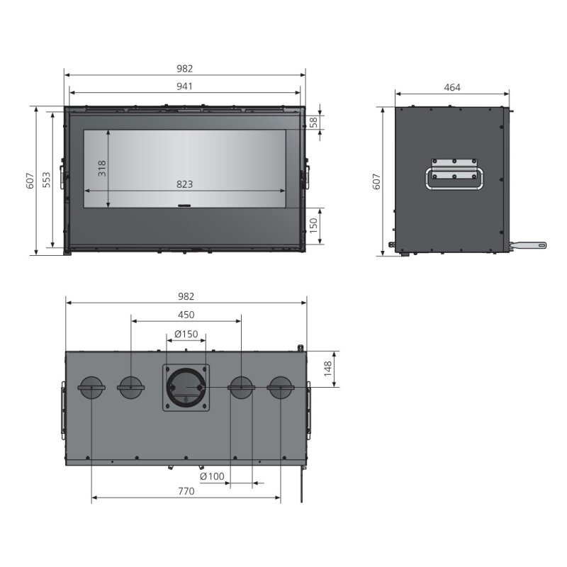 Kamineinsatz Oranier HIC OR-100 - 9 kW