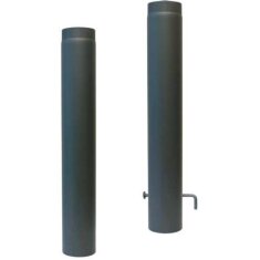 Rauchrohr Ø160 x 1000 x 2 mm, Farbe schwarz