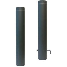 Rauchrohr Ø160 x 1000 x 2 mm, Farbe schwarz