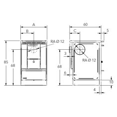 Küchenherd Lohberger - Rega 50 Edition SGM - 4,5 kW - Schwarzgrau matt - AKTION