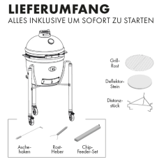 Keramikgrill Monolith Junior 2.0 mit Gestell, Pro- Serie,...