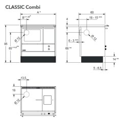 Zentralheizungsherd Lohberger Varioline - LC 80-Z Classic - B-WARE
