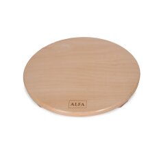 Alfa Pizza Schneidebrett aus Buchenholz Ø 33 cm