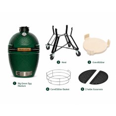 Keramikgrill Big Green Egg - Medium Set