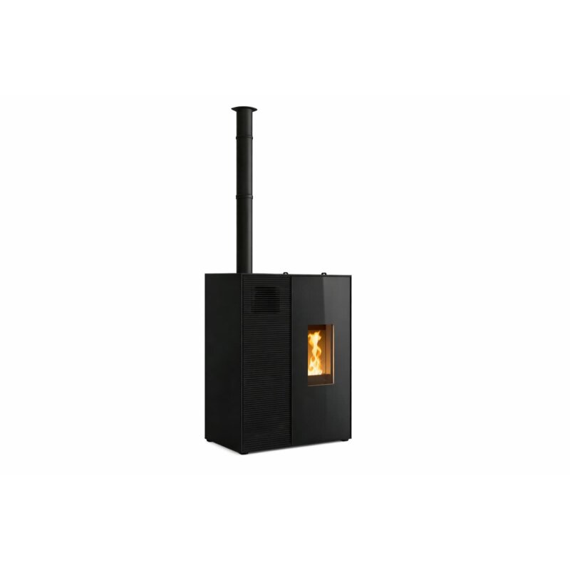 Pelletofen MCZ Eiko 365 Up (Anschluss oben) mit Kühlfunktion - 6 kW, Schwarz