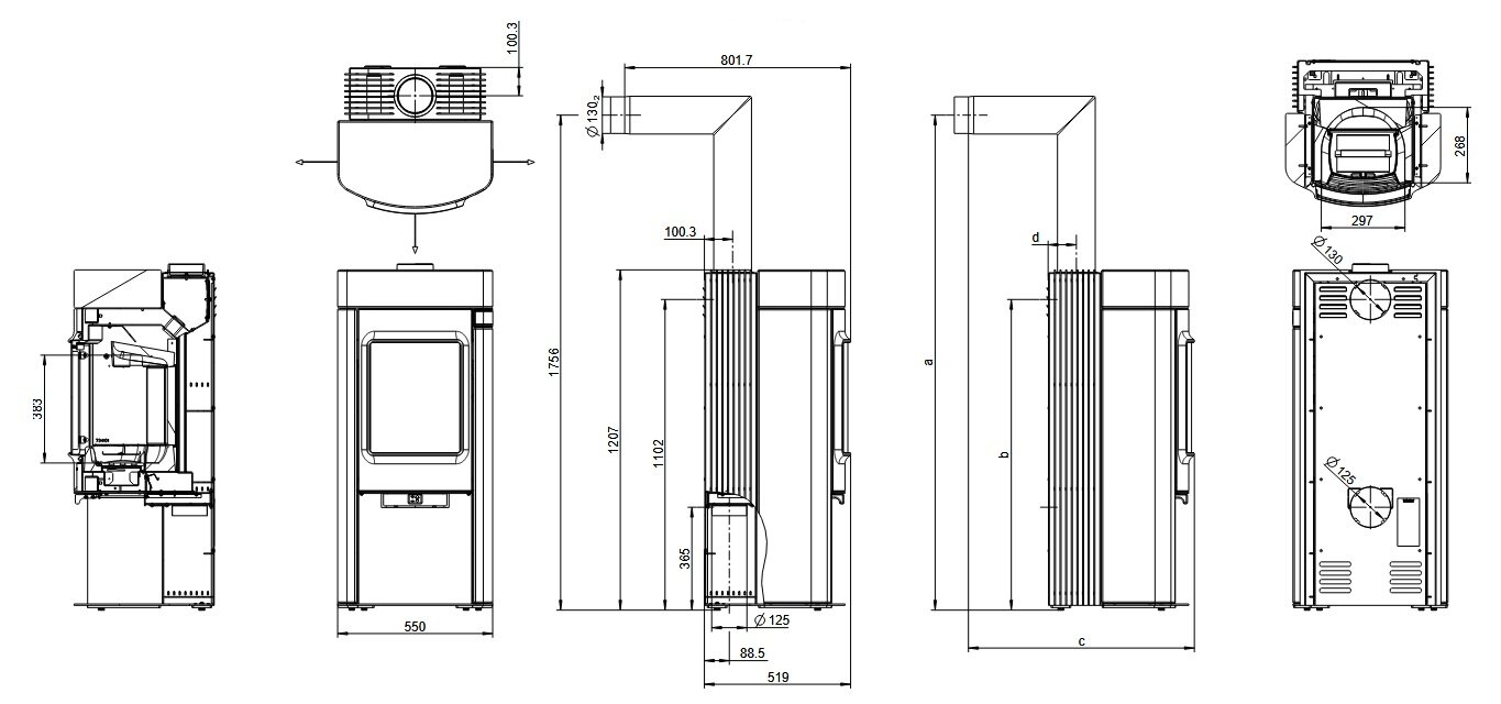 Kaminofen Austroflamm Elisabeth - 7 kW