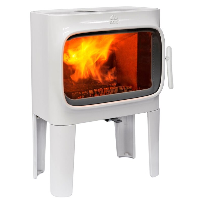Kaminofen Gussofen Jotul F 305 LL (mit langen Beinen) - 7 KW - weiße Emaille (WHE) - AUSSTELLUNGSSTÜCK