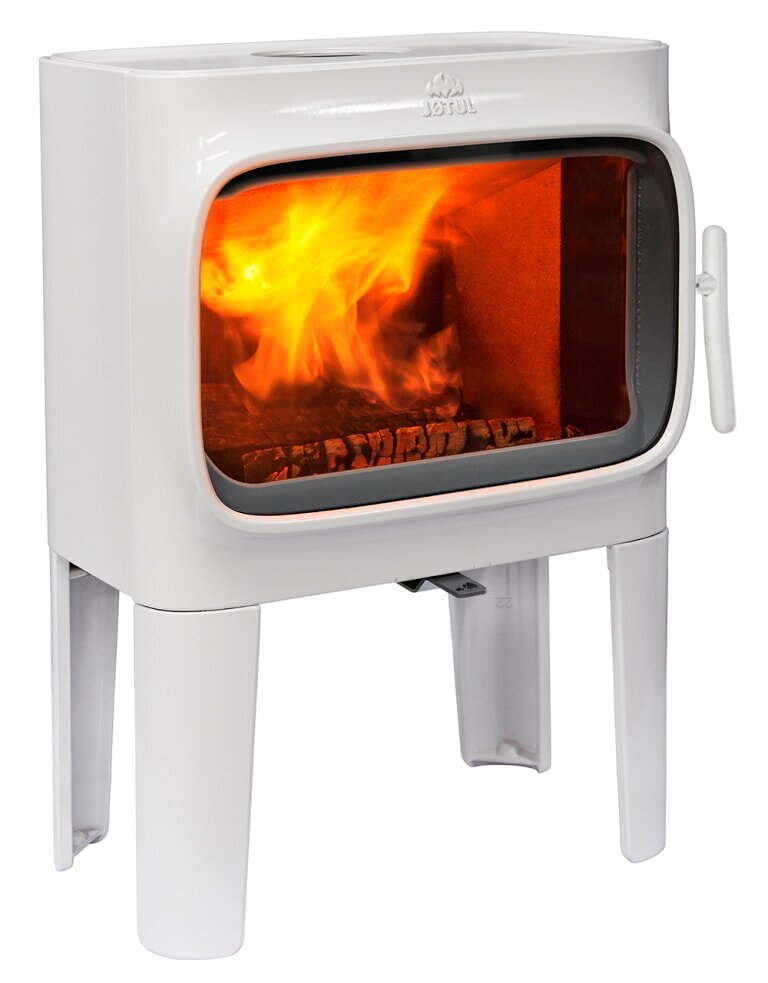 Kaminofen Gussofen Jotul F 305 LL (mit langen Beinen) - 7 KW - weiße Emaille (WHE) - AUSSTELLUNGSSTÜCK
