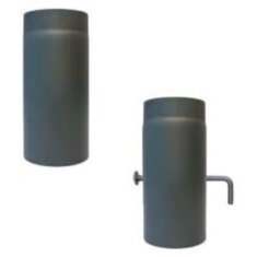 Rauchrohr Ø160 x 250 x 2 mm, Farbe schwarz
