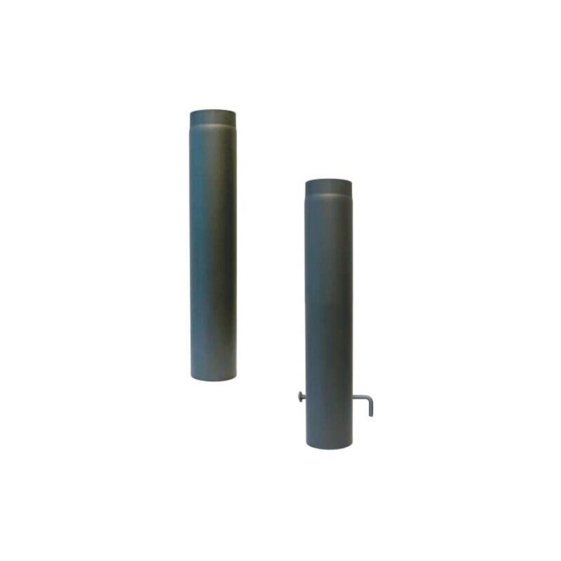 Rauchrohr Ø150 x 750 x 2 mm, Farbe grau