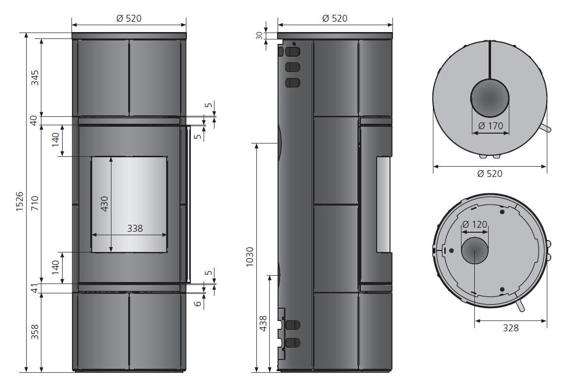 Kaminofen Oranier Arkona W+ 2.0 - 7 kW