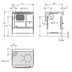 Küchenherd Lohberger - Rega 75 - 6 kW
