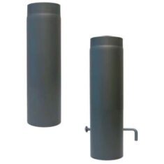 Rauchrohr Ø150 x 500 x 2 mm, Farbe schwarz