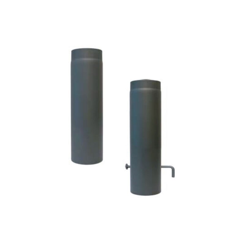 Rauchrohr Ø160 x 500 x 2 mm, Farbe schwarz