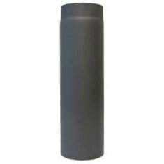 Rauchrohr Ø160 x 500 x 2 mm, Farbe schwarz