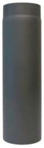 Rauchrohr Ø160 x 500 x 2 mm, Farbe schwarz