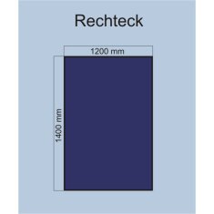 Bodenplatte Rechteck aus Stahlblech 1400x1200 mm,...