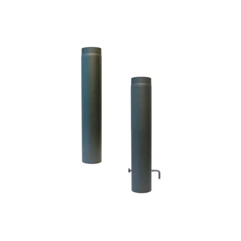Rauchrohr Ø150 x 750 x 2 mm, Farbe schwarz