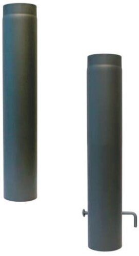 Rauchrohr Ø150 x 750 x 2 mm, Farbe schwarz